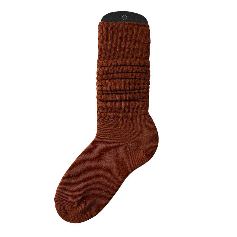 Lazy Bunching Socks European And American Extra Thick Fluffy Loop