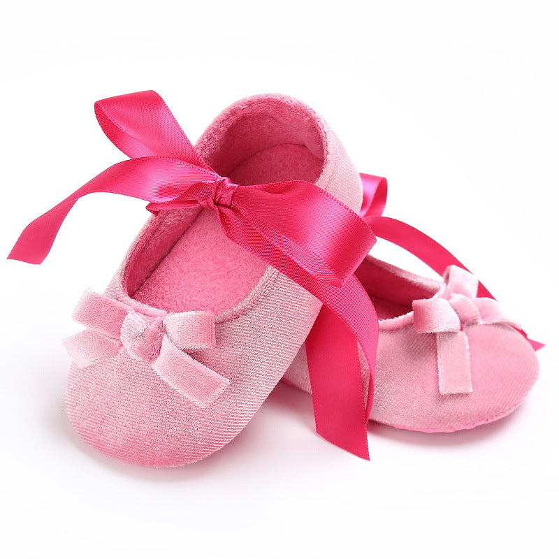 Ribbon Baby Shoes Baby's Shoes Soft Sole Shoes Toddler Shoes