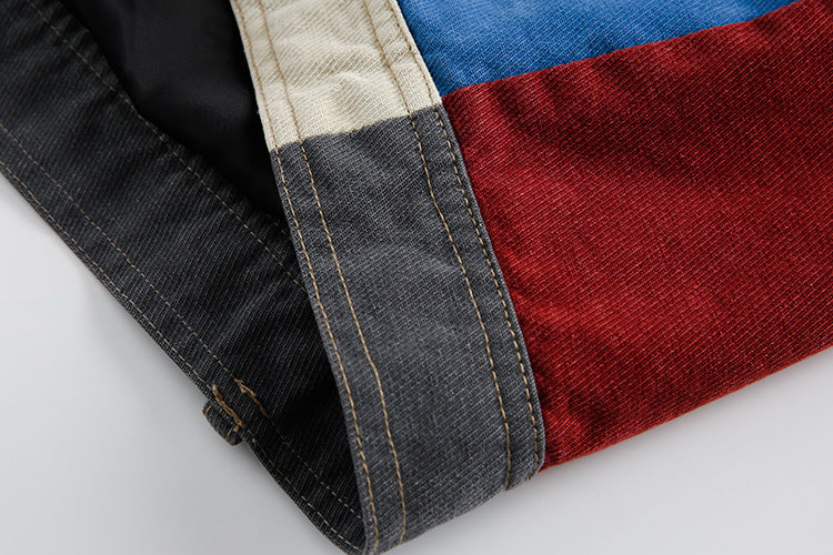 Stitching Loose Jacket Men And Women