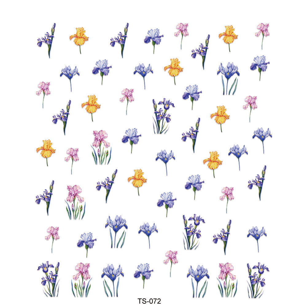 5D Three-dimensional Painted Ethnic Style Nail Sticker