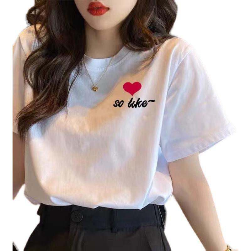 Spring And Summer Bottoming Shirt Korean Style Loose T-shirt