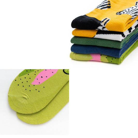 Girls Cartoon Socks In Long Tube Trendy Socks