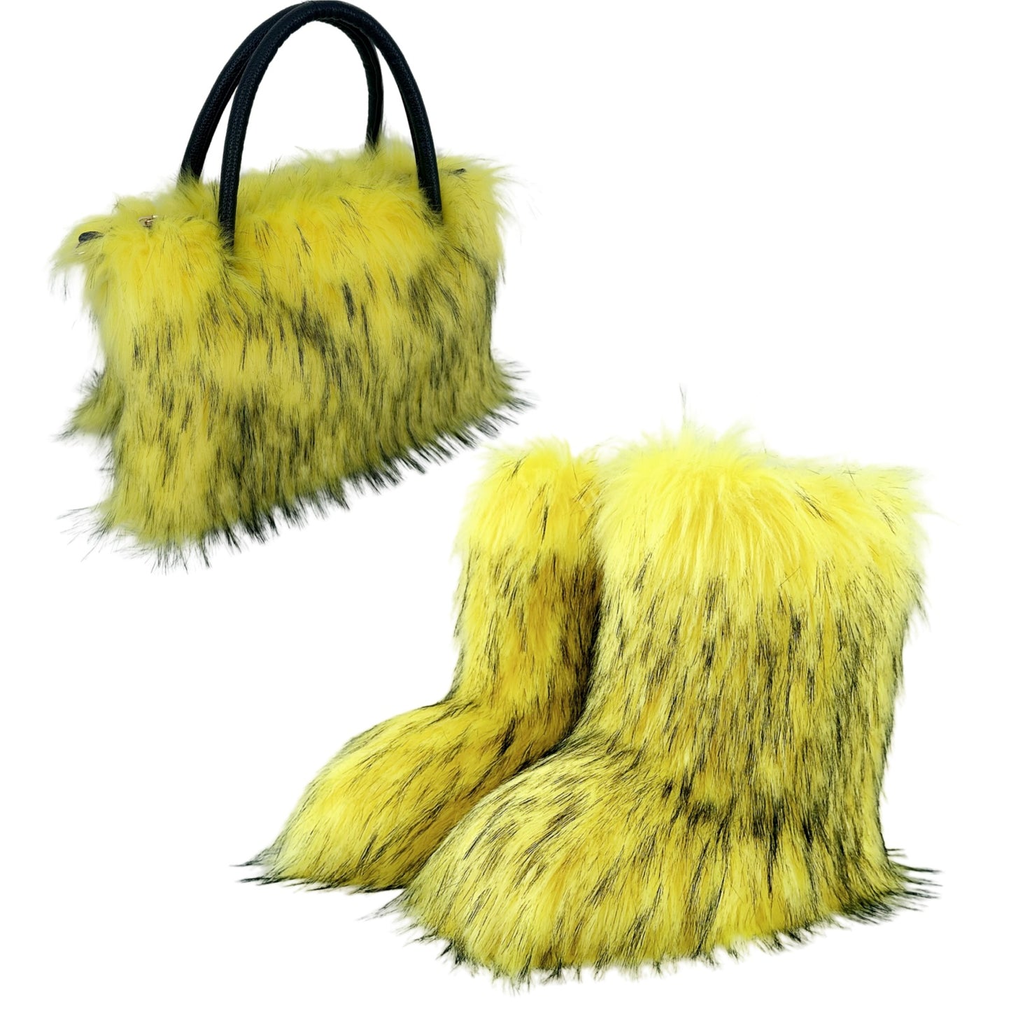All-match High-texture Raccoon Fur Handbag
