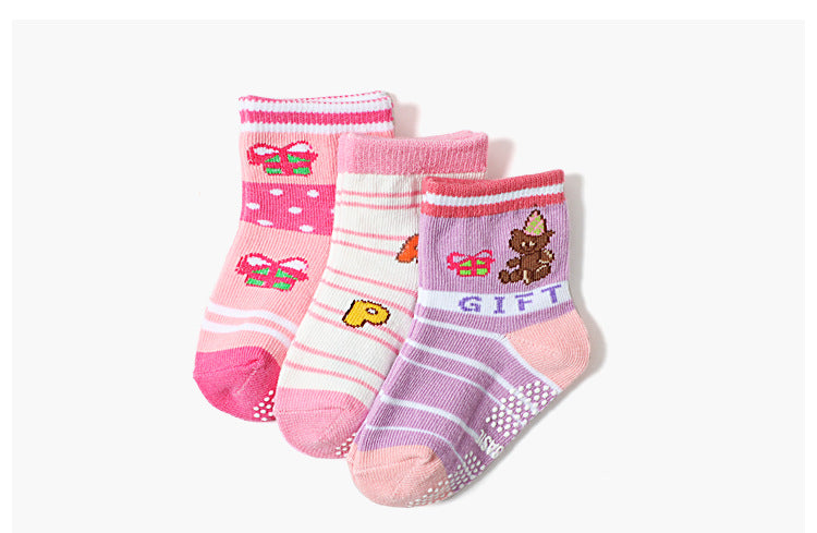 Cartoon Children's Socks Non-slip Dispensing Floor Indoor