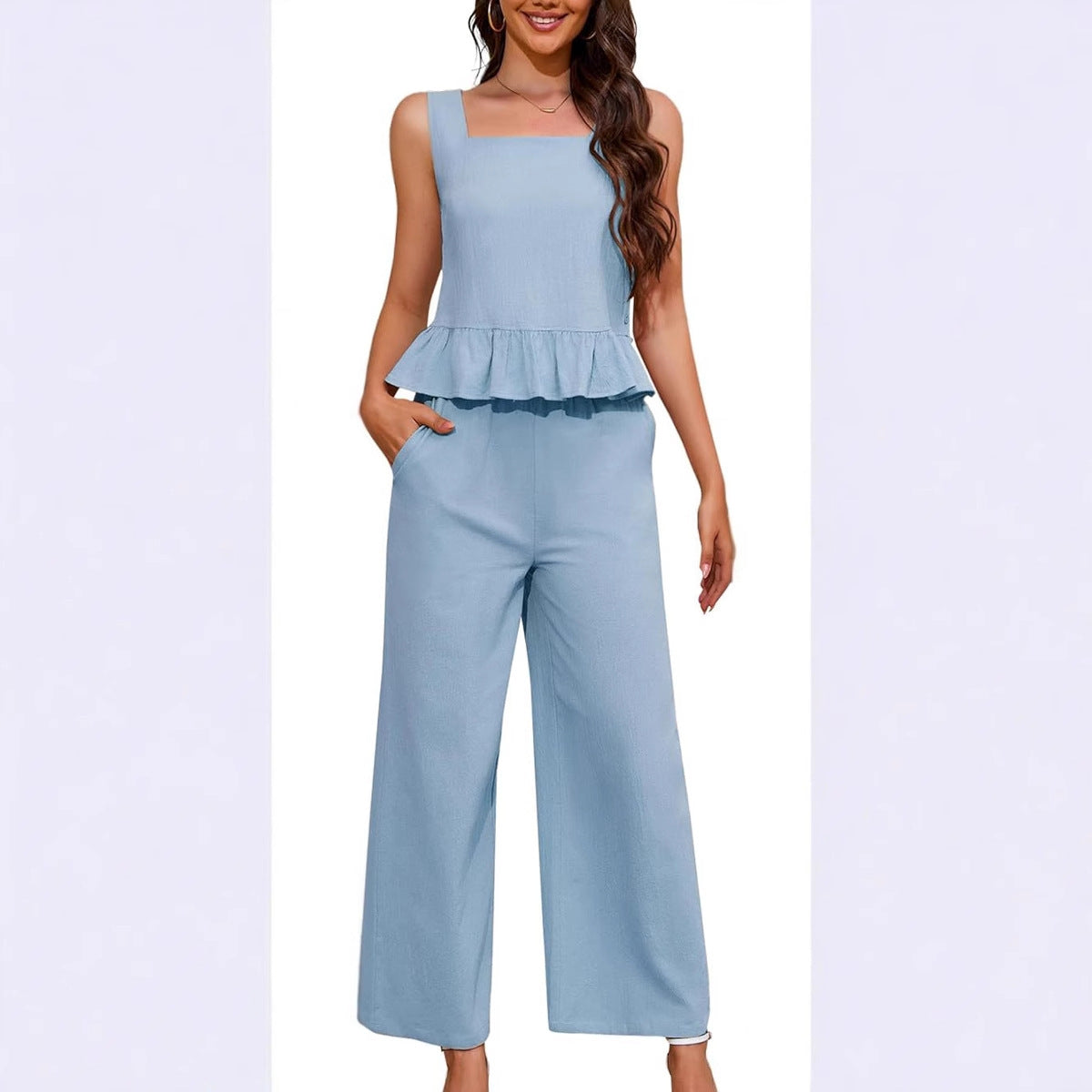 Womens Stylish Vest And Pants Workout Set