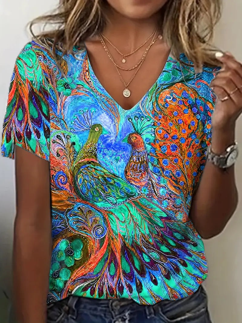 Plus Size Loose Western Style Top