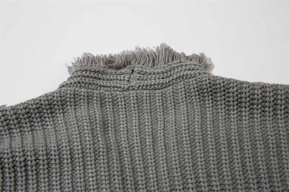 Bf Lazy Sweater Cat Beard Knitted Cardigan