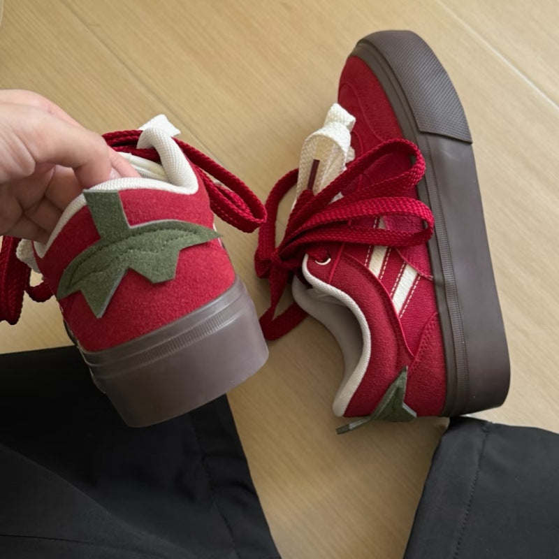 Thick-soled Skateboard Shoes Canvas Shoes Student Casual Versatile