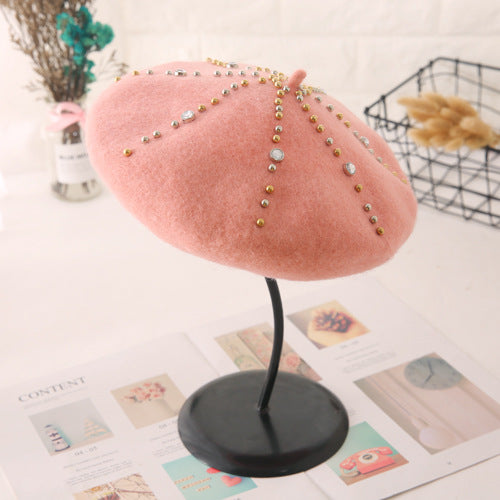 Women's Woolen Elegant Beret Versatile