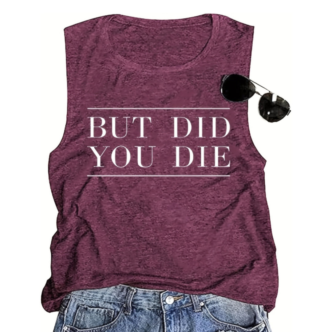 Fashion Letter Printing Popular Round Neck Vest