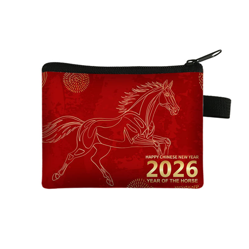 New Years Lucky Wallet Portable High Capacity Cardholder And Coin Organizer