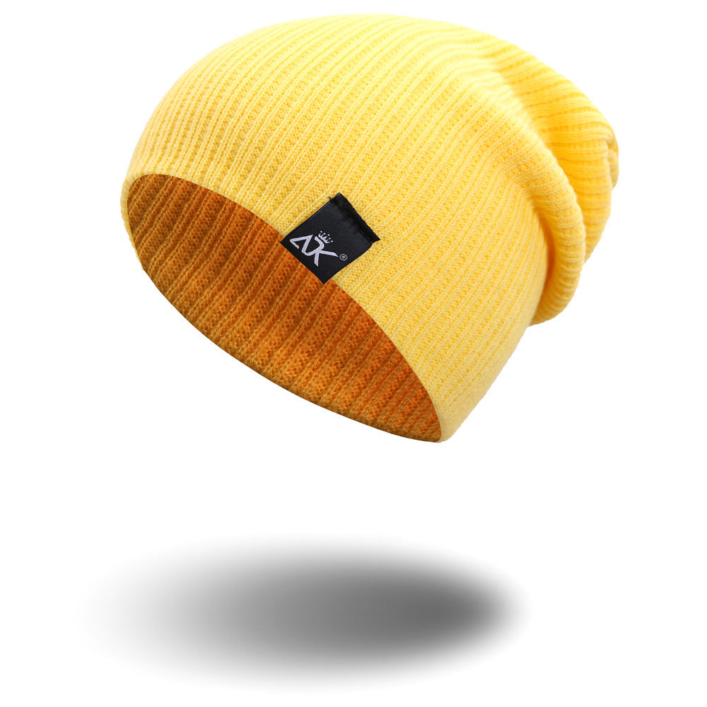 Autumn And Winter Satin Outdoor Versatile Wool Hat