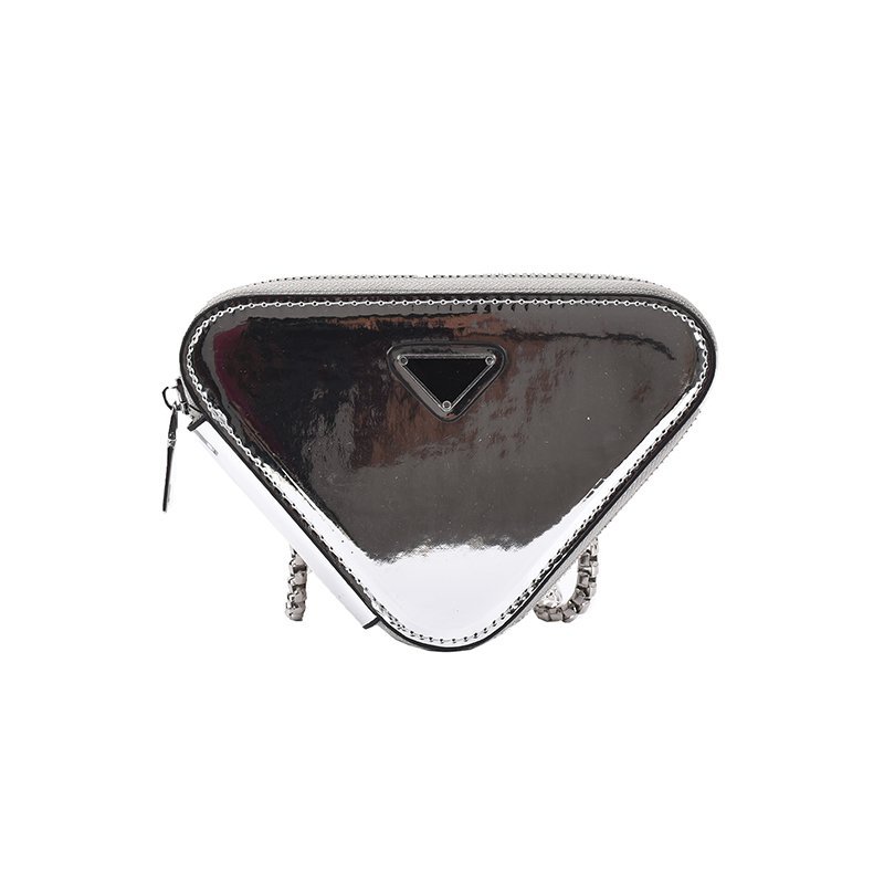 Niche Design Bag Female New Patent Leather Bright