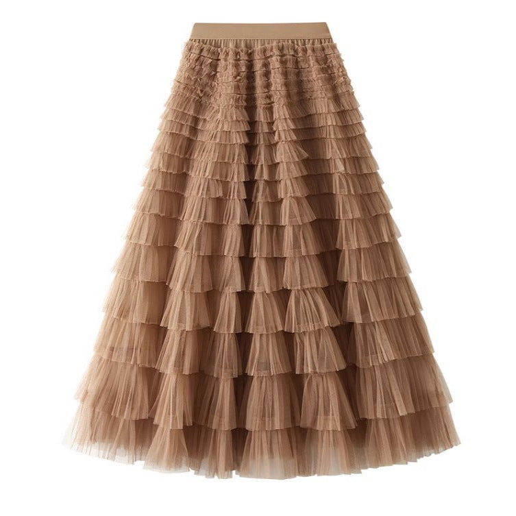 New Mesh Cake Skirt For Women Spring Style