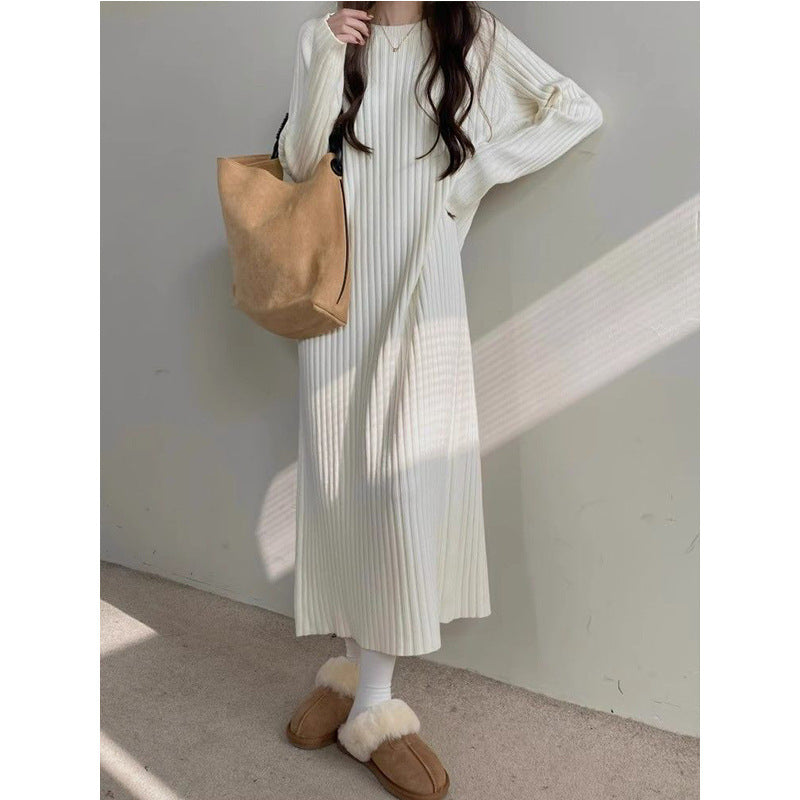 Springautumn Relaxed-style Long-sleeve Dress For Women