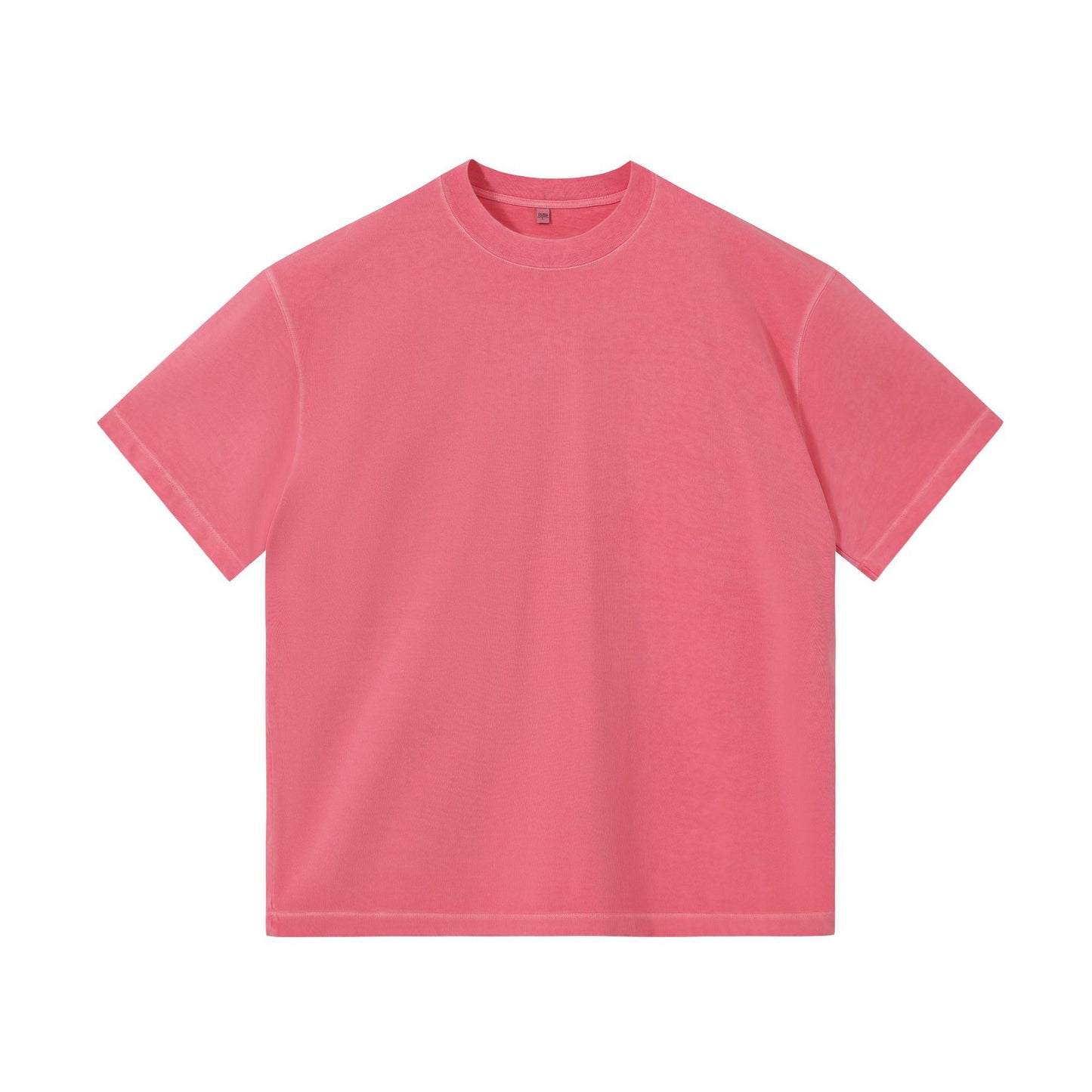 Women's Pure Color Pure Cotton Partial Distressed Short Sleeve