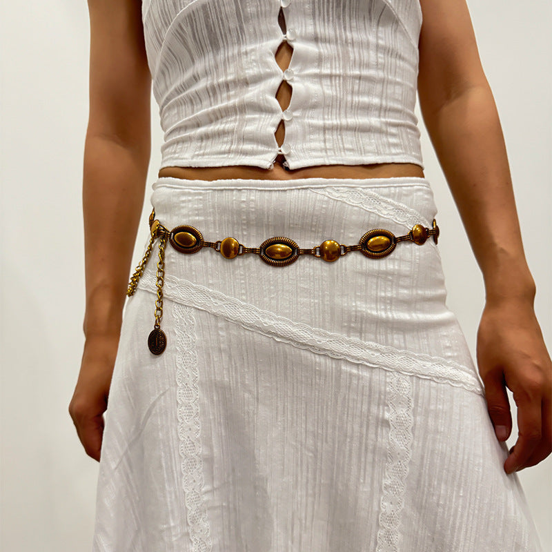 Popular Metal Retro Waist Chain For Women