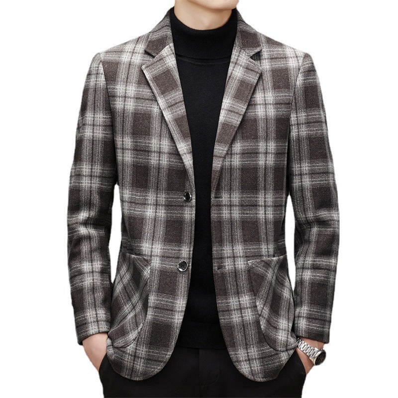 Men's Wool Suit Business Leisure Coat