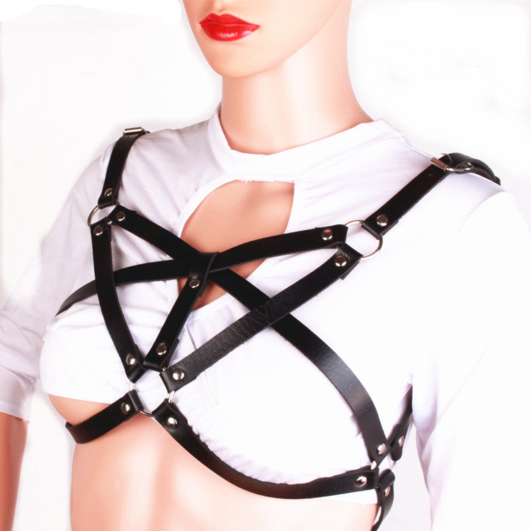 Punk Personality Multi-ring Rivet Chest Strap