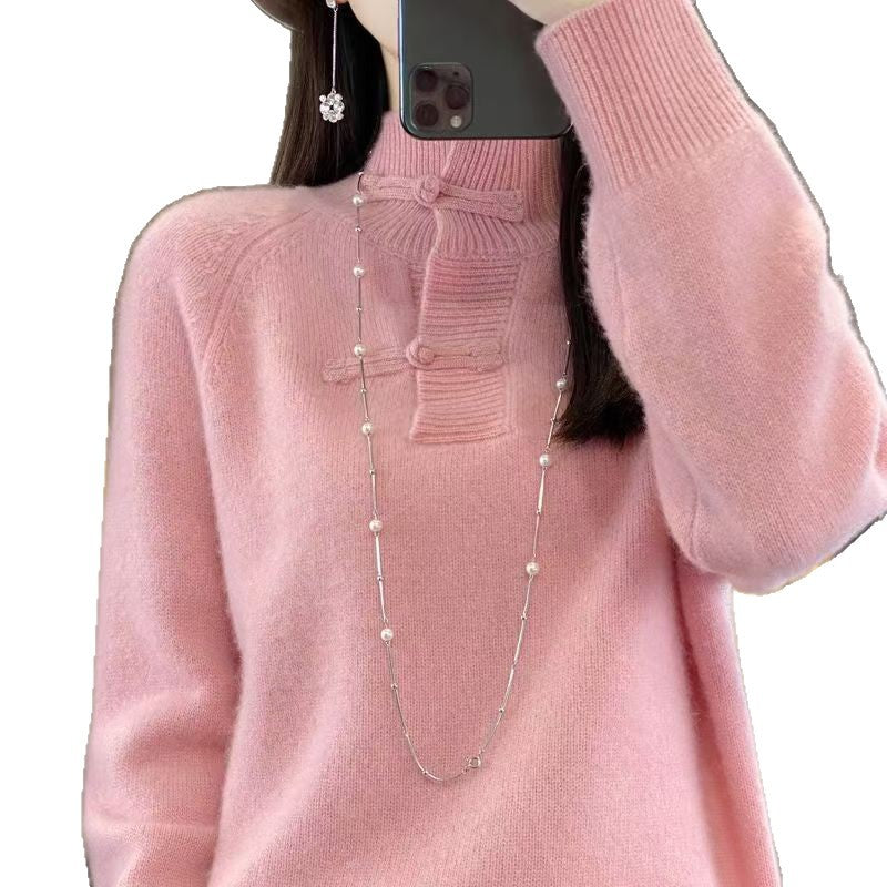 National Style Sweater Sweater Thickened Warm Stylish Shirt Long Sleeve