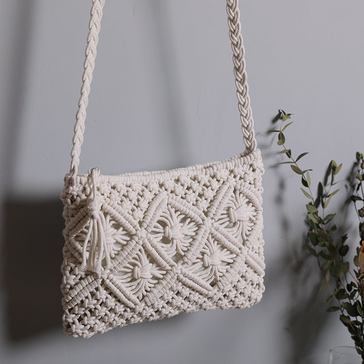 Retro Style Fashion Trend Cotton Bag Straw Bag