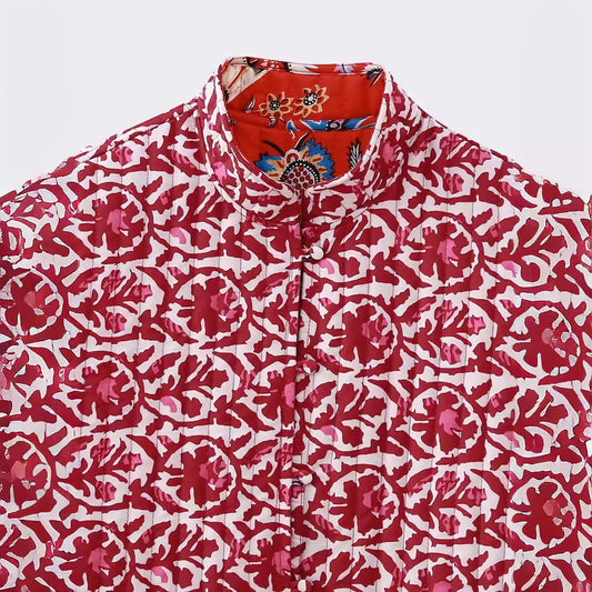 Autumn Versatile Double-sided Quilted Printed Vest