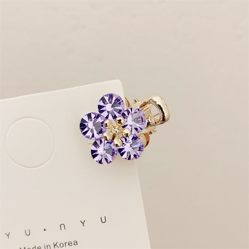 Small Bangs Grip New Crystal Flower Temperament