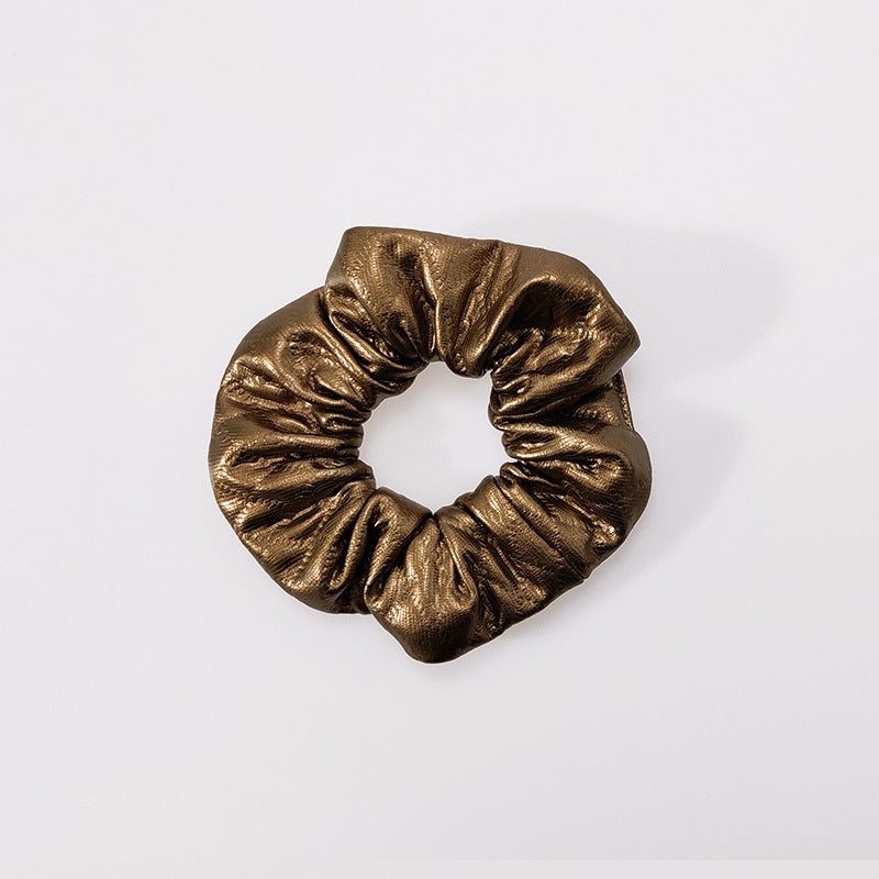 Women's Leather Plain Large Intestine Hairband