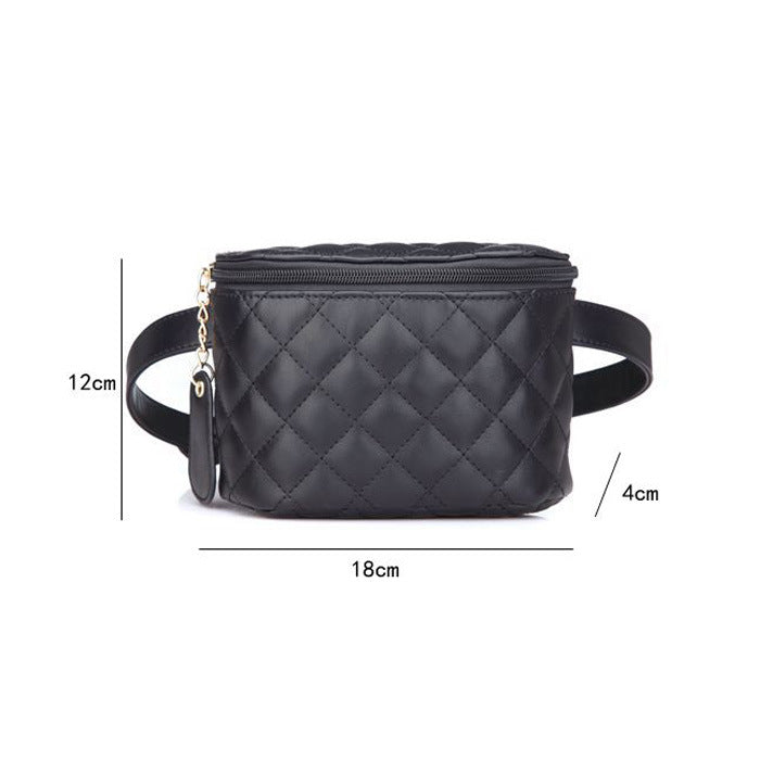 Mini Simple Rhombohedral Chain Belt Bag