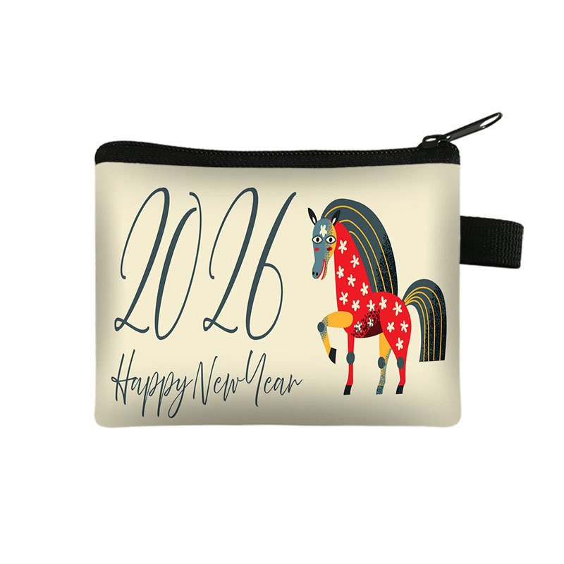 New Years Lucky Wallet Portable High Capacity Cardholder And Coin Organizer