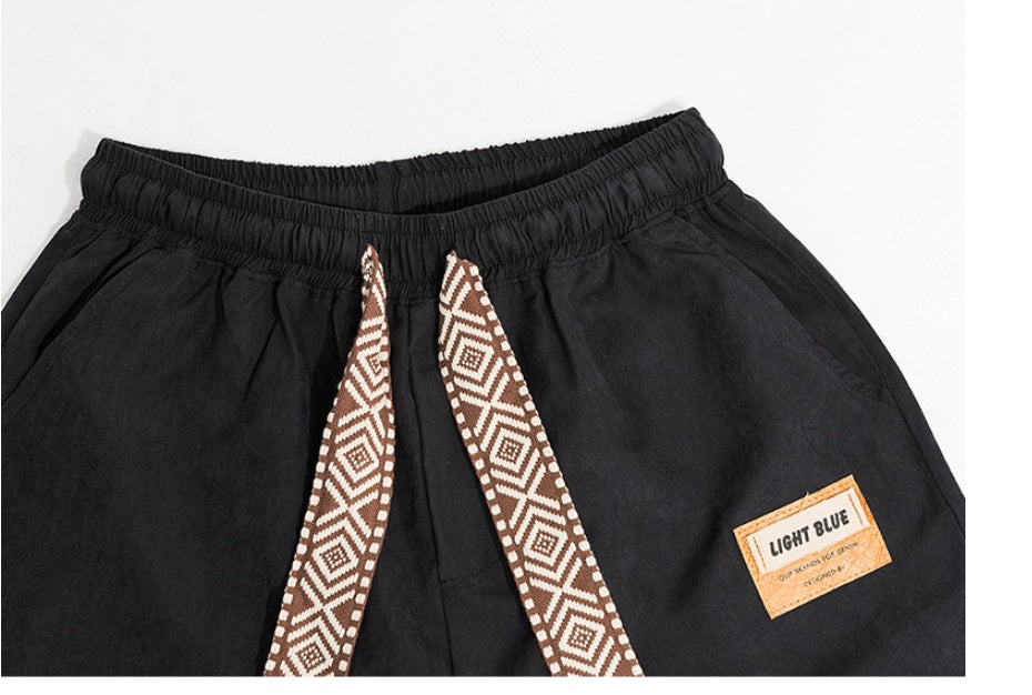 Summer Drawstring Couple American Sports Basketball Shorts