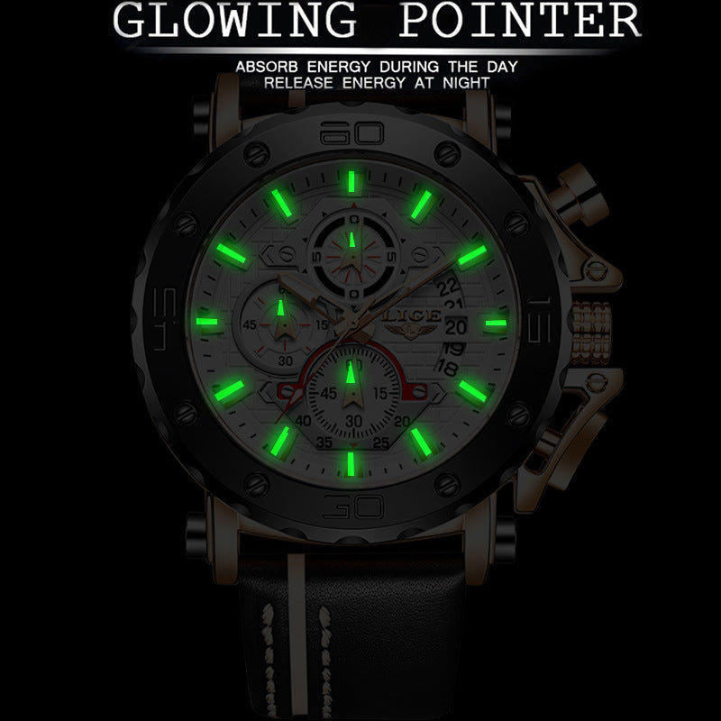 Multifunctional Waterproof High-end And Fashionable Classic Domineering Quartz Men's Watch
