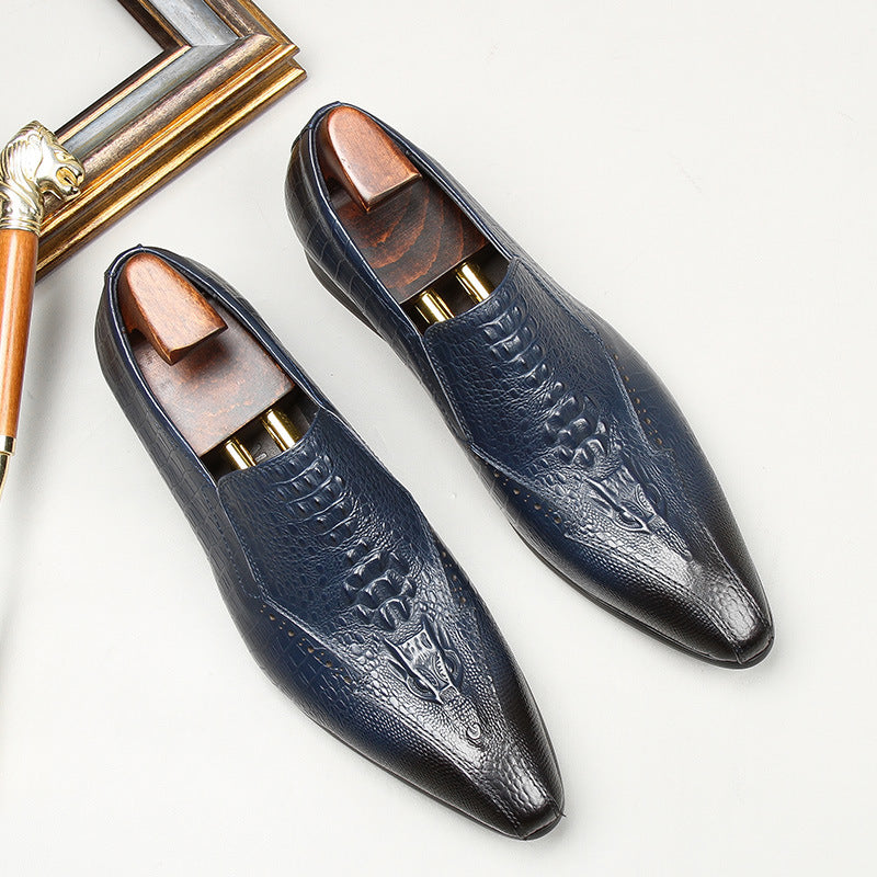 Cowhide Trend Business British Formal Wear Fashion Men's Leather Shoes
