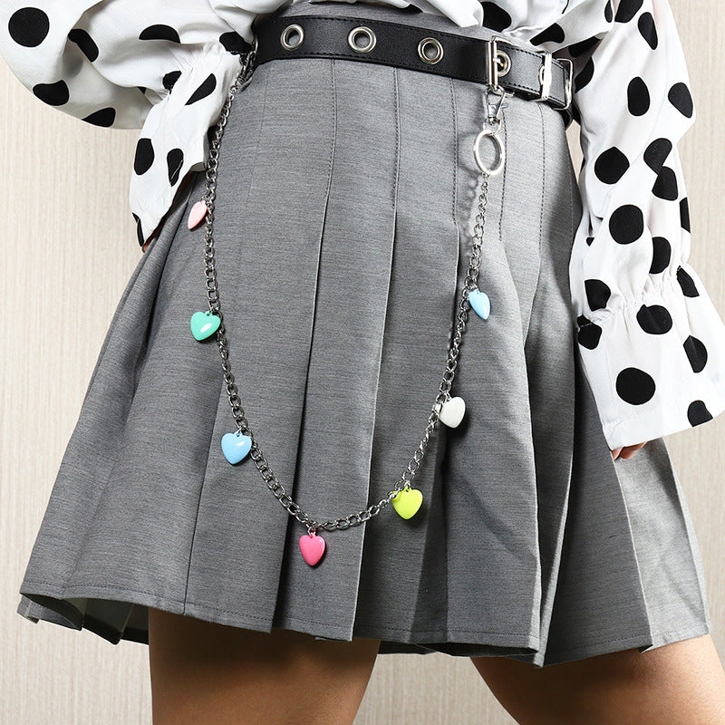 Creative Resin Love Small Mushroom Multilayer Body Chain Women