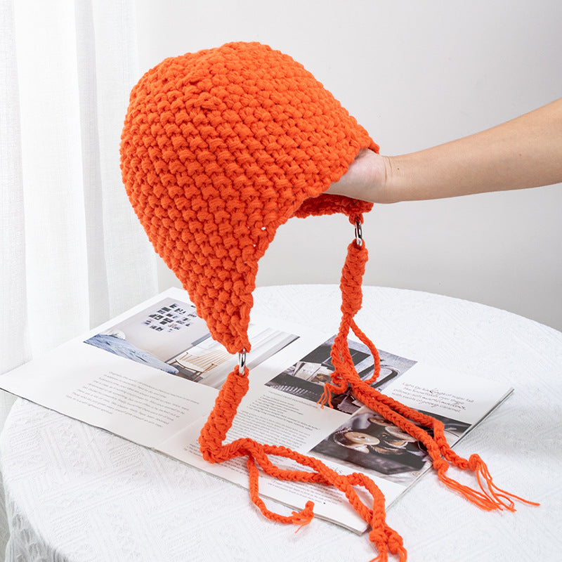Ear Protecting Wool Hat, Sweet And Lovely