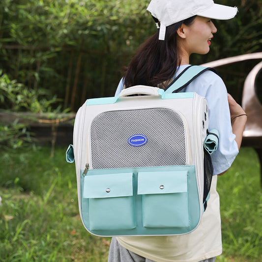 Portable Breathable Backpack For Pets