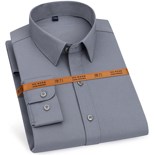 Men's Long-sleeved Shirt Autumn Stretch Business