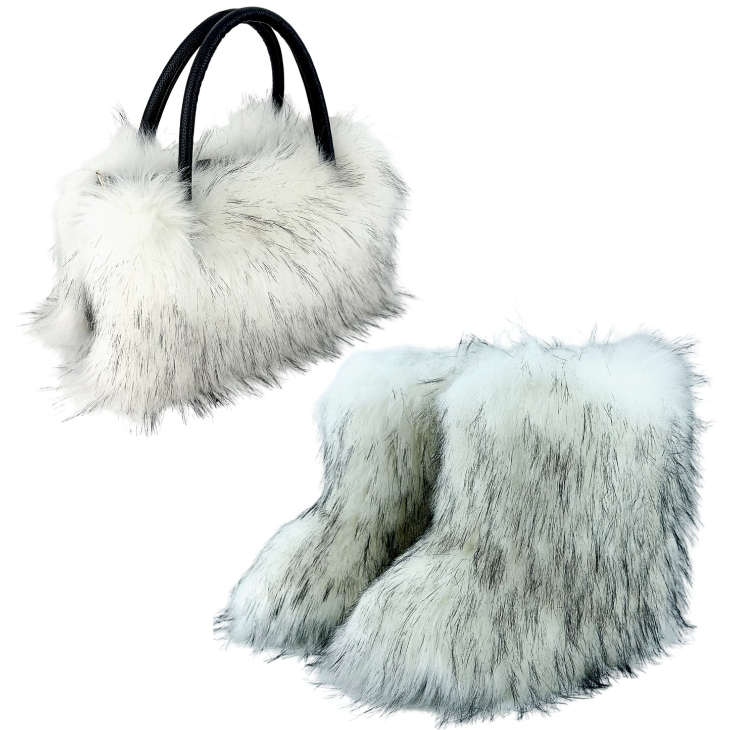 All-match High-texture Raccoon Fur Handbag