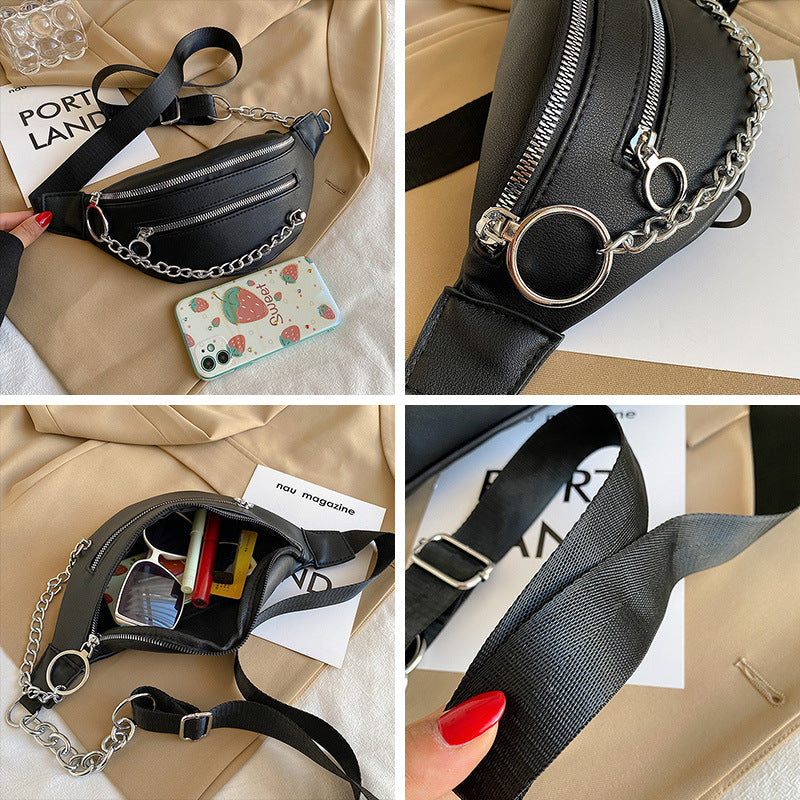 Ladies Personality Chest Bag Simple Crossbody