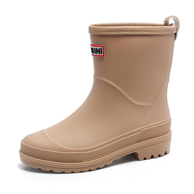 Fashion Korean Women's Fashion Short And Mid-calf Length Rain Shoes
