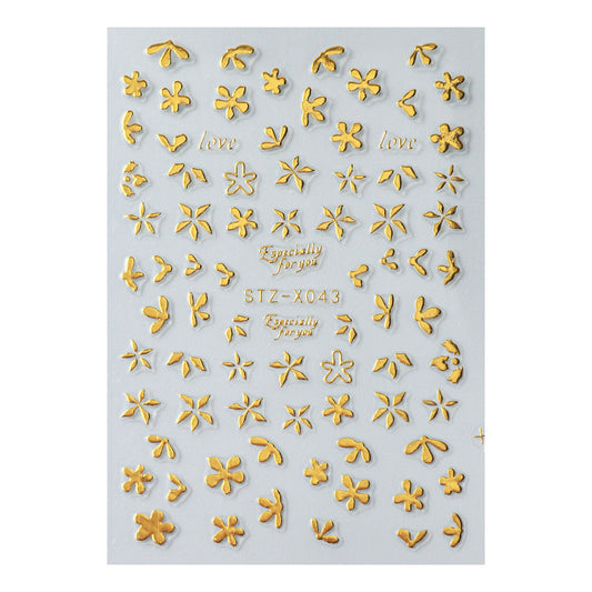 Nail Sticker Liquid Butterfly Dark Gilding
