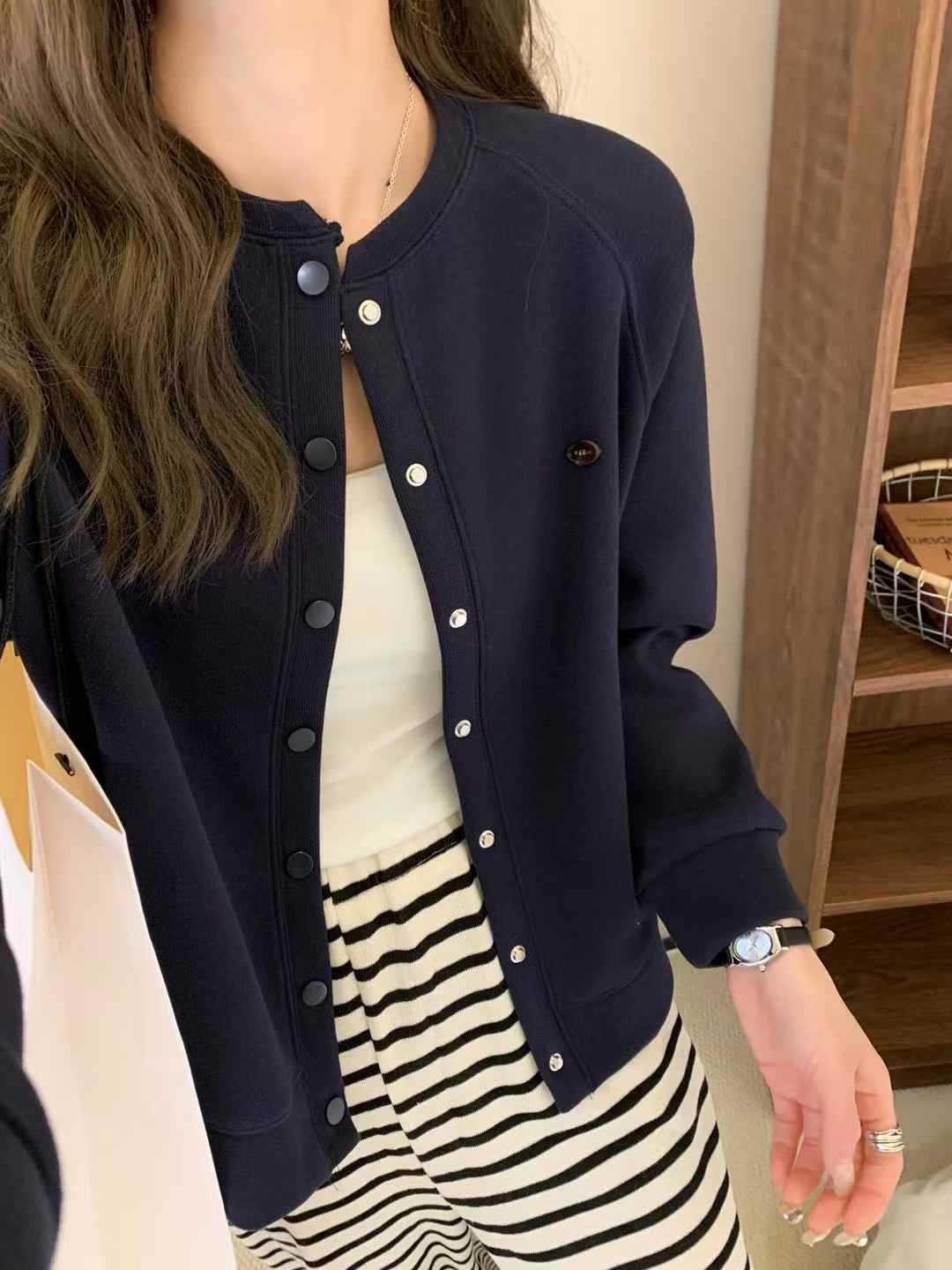 Simple Loose Small Baseball Jacket