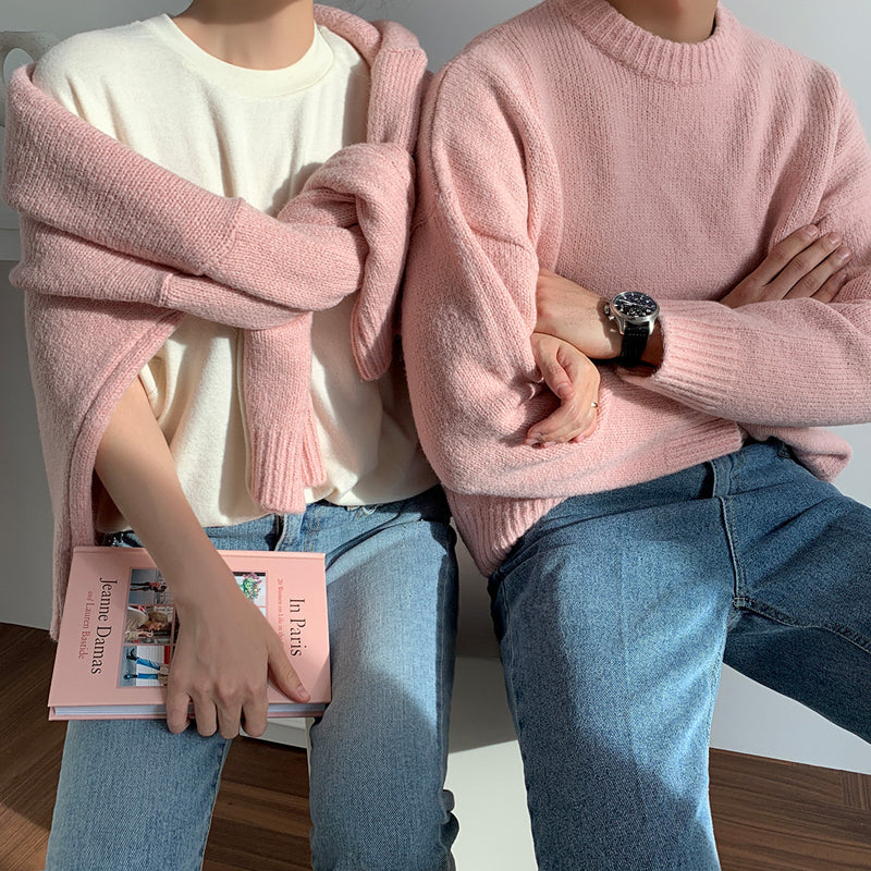 Men's Sweater Winter Trend Round Neck Student Bottoming Shirt