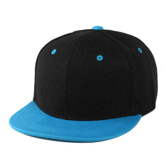 Men's And Women's Fashion Color Blocking Flat Brim Duck Tongue Hat