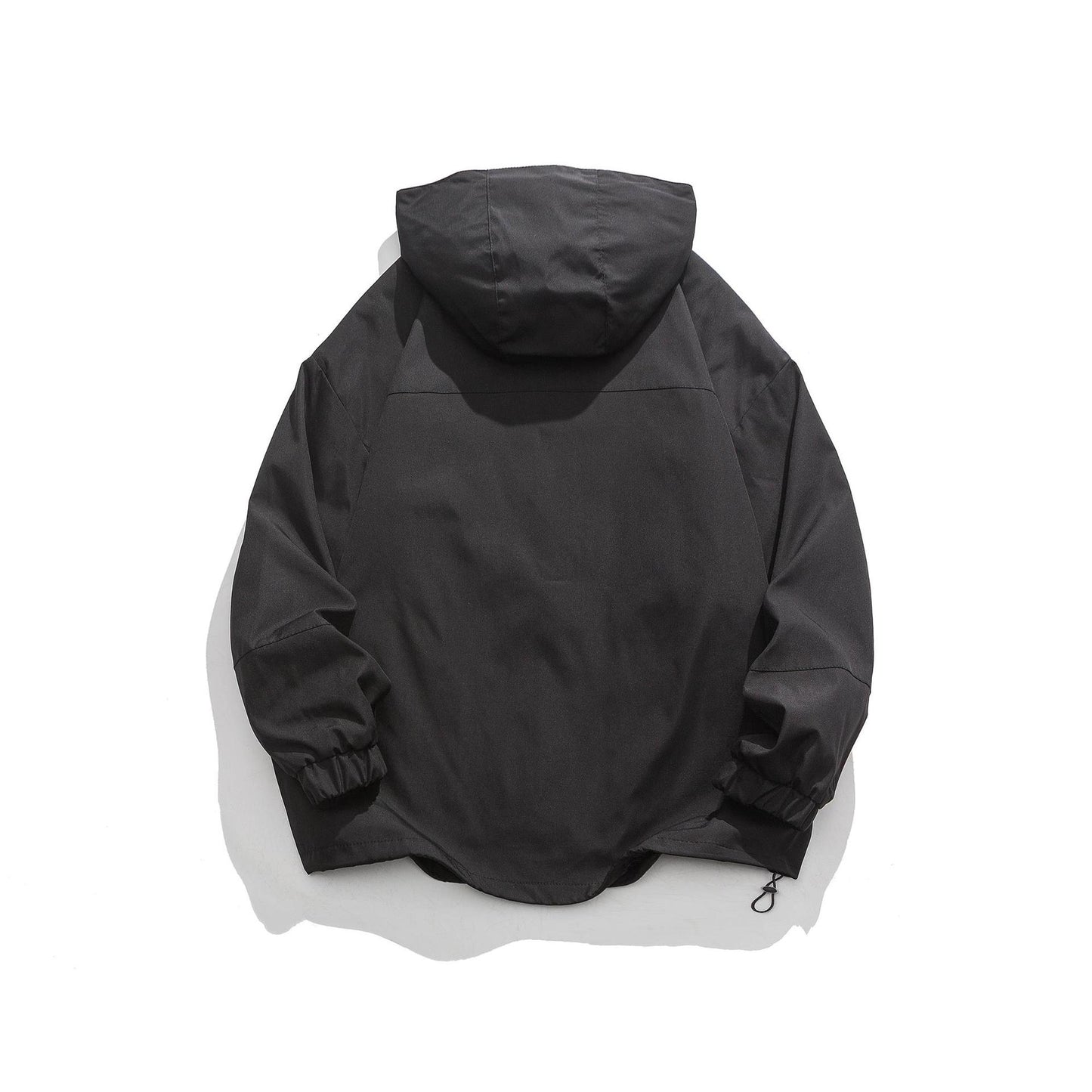Hooded Jacket Trendy Brand Versatile Casual Pu Handsome Baggy Coat