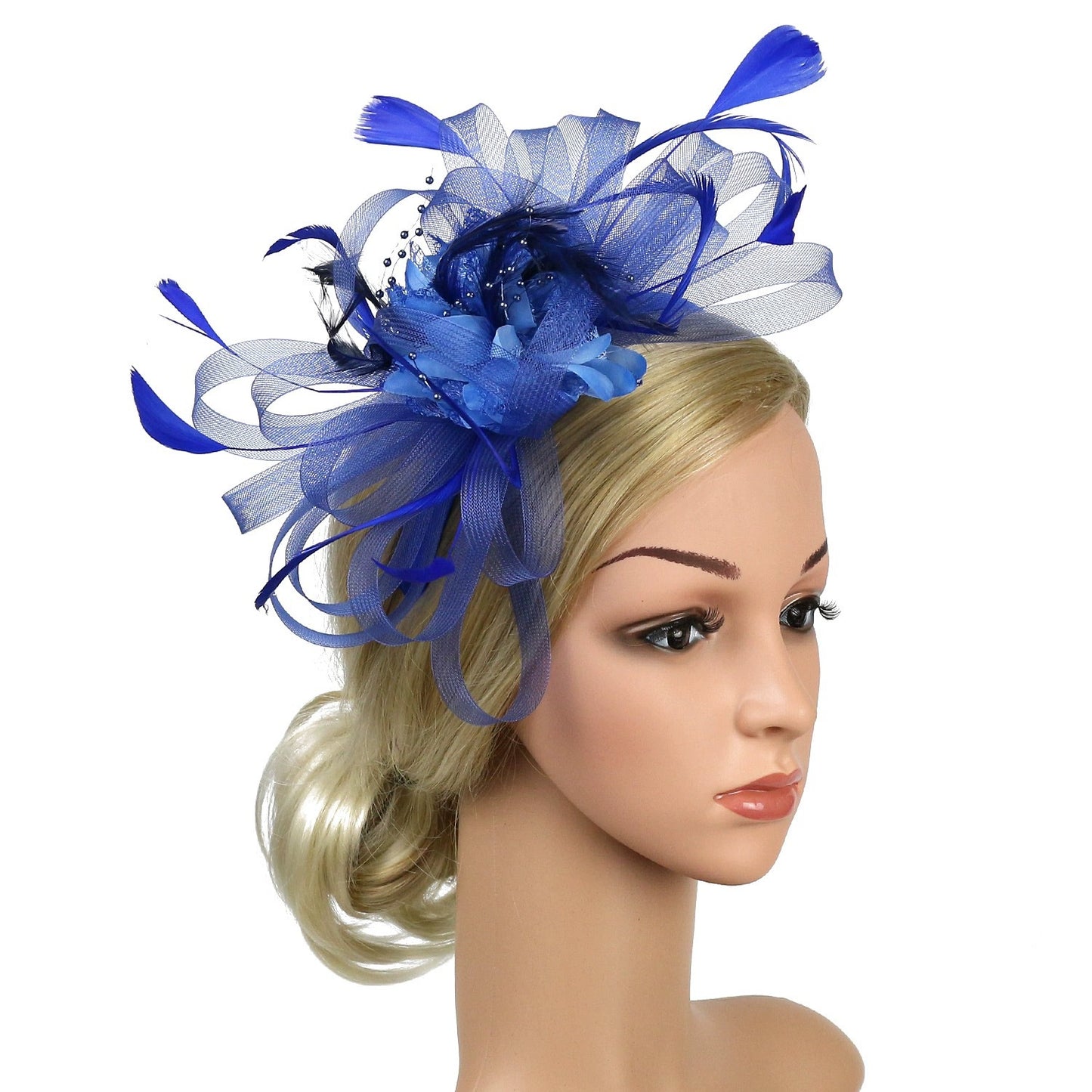 European And American Horse Festival Tea Party Mesh Hair Accessories Billycock Barrettes