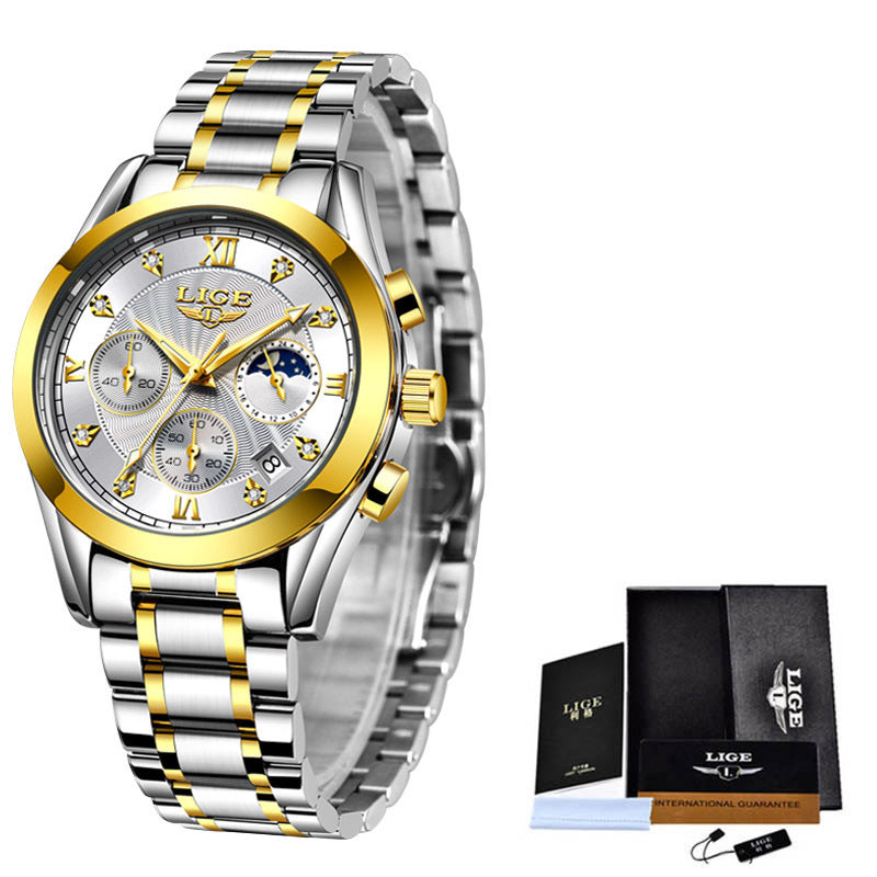 Men's Business Watch Waterproof Watch Stainless Steel Strap