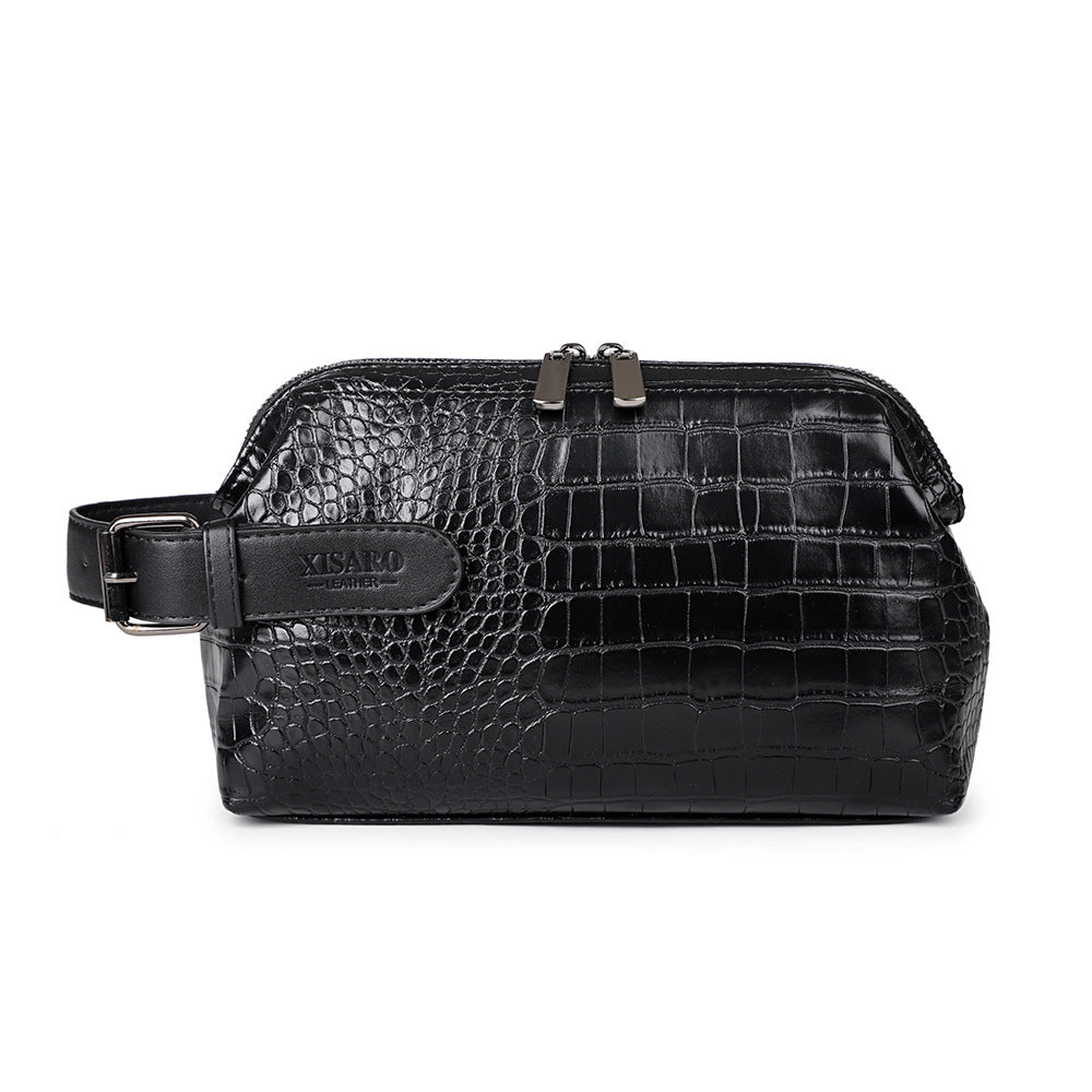 Large Capacity Business Casual Men's Soft Leather Handbag