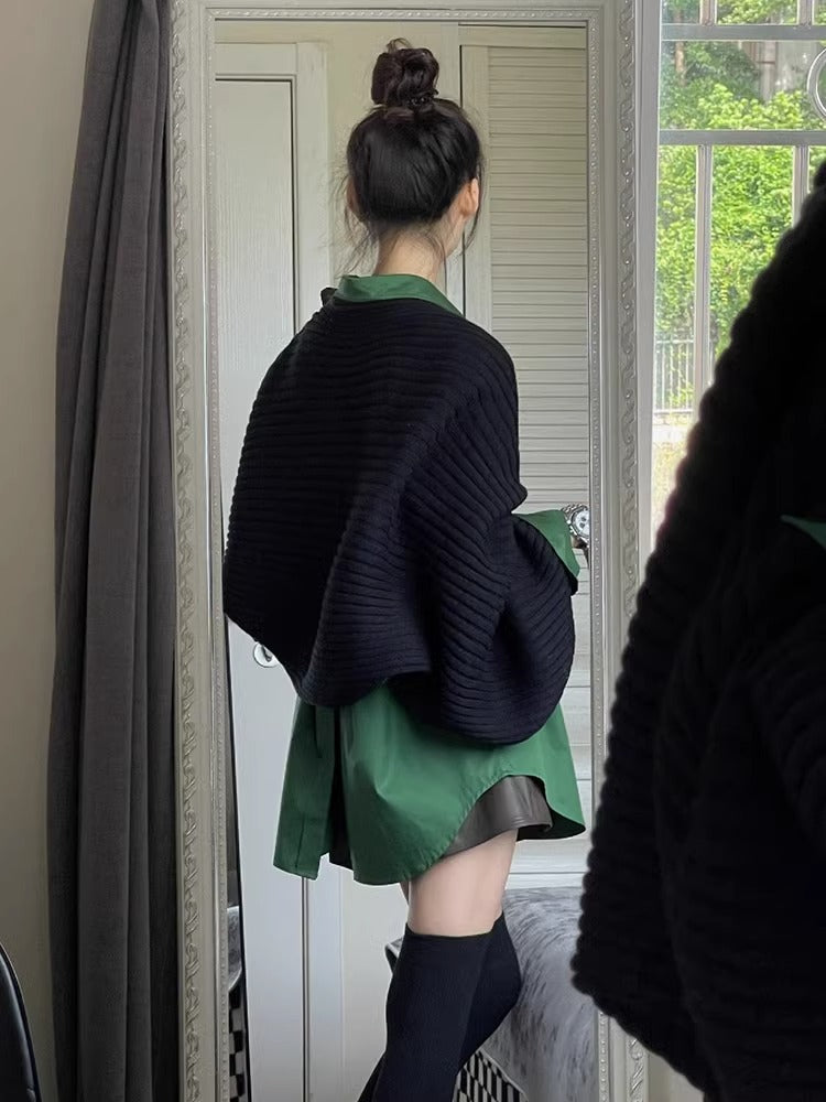 High Sense With A Set Of Sweater Shirt Two-piece Set