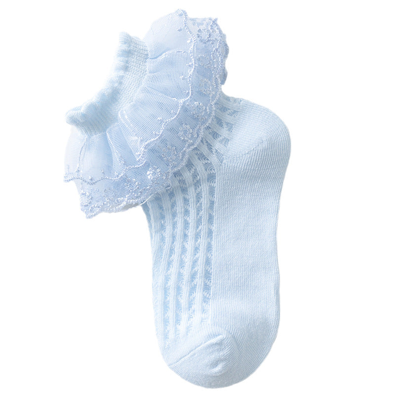 Lace Girls' Summer Thin Socks